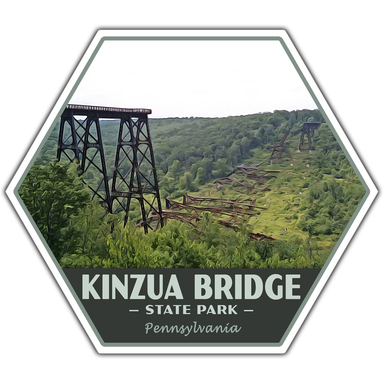 Kinzua Bridge state park sticker