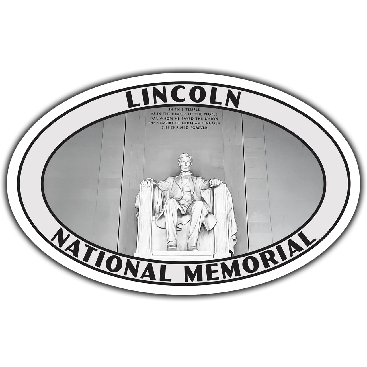 Lincoln National Memorial sticker