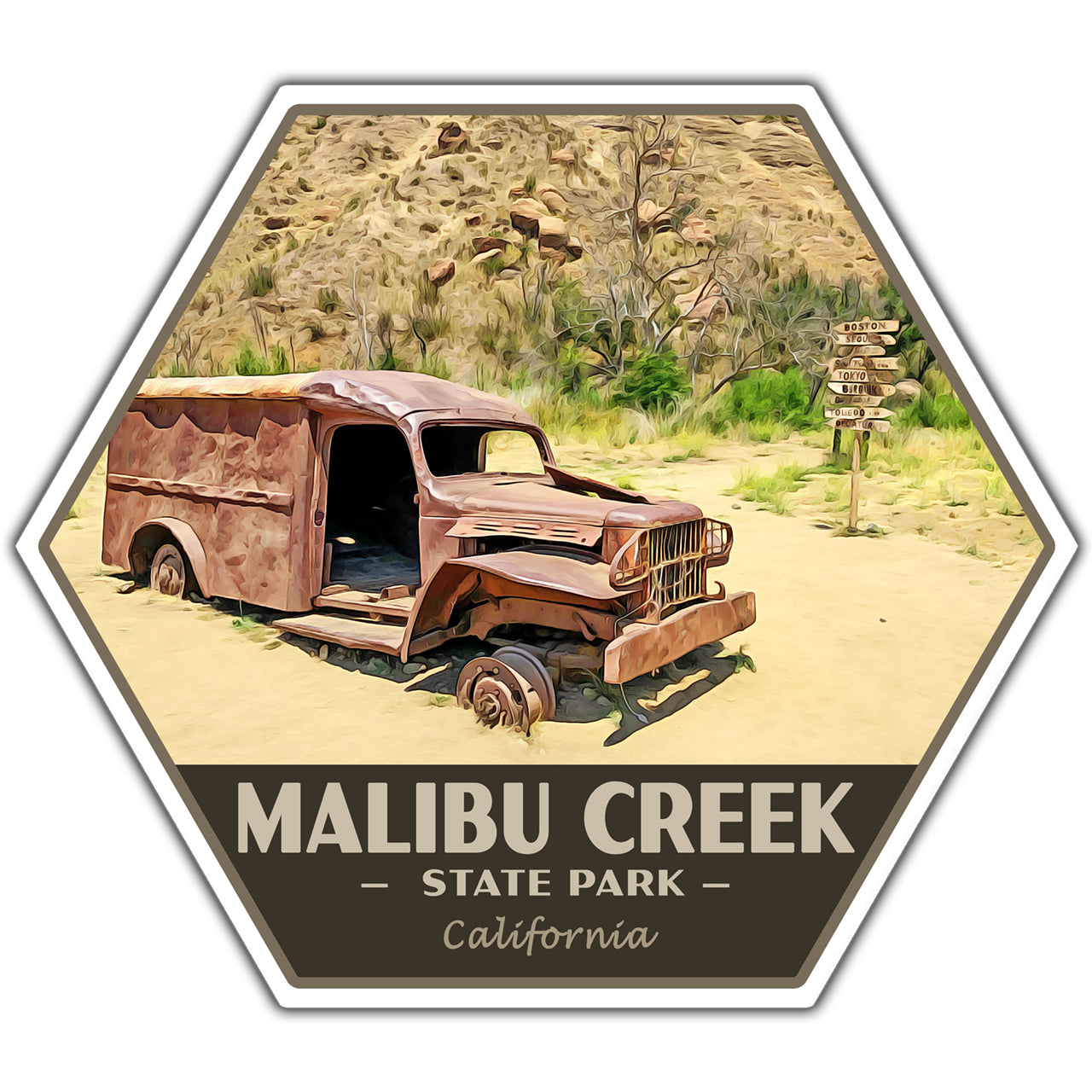 Malibu Creek state park sticker