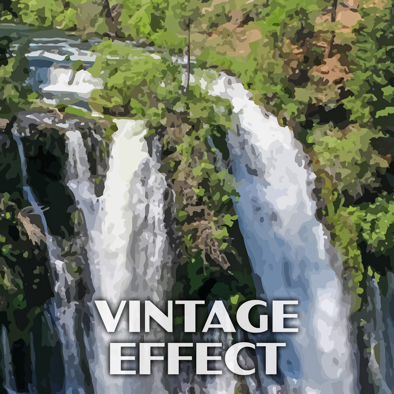 McArthur-Burney Falls State Park Poster-WPA (Forest Overlook)