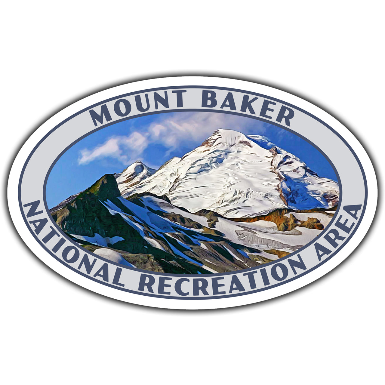 Mount Baker national recreation area sticker