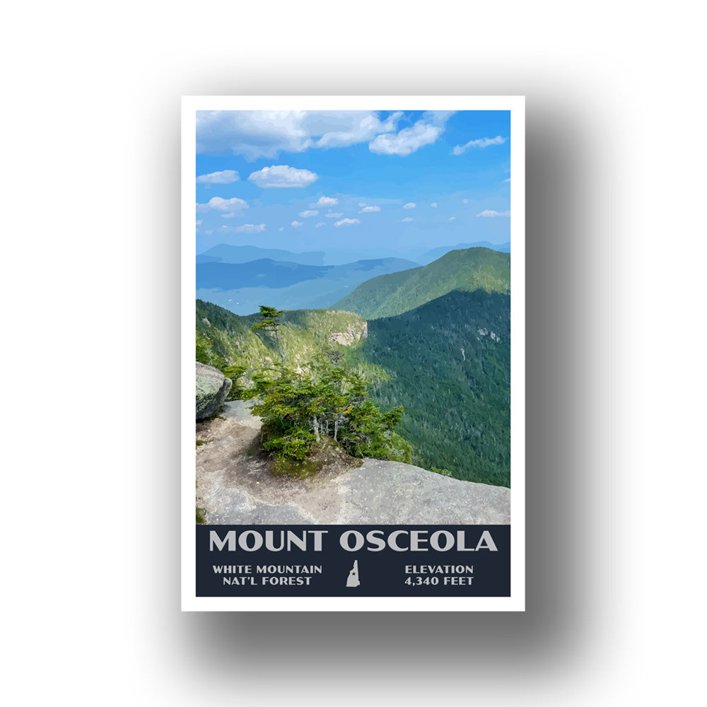 Mount Osceola Poster-WPA (Summit) (New Hampshire State)