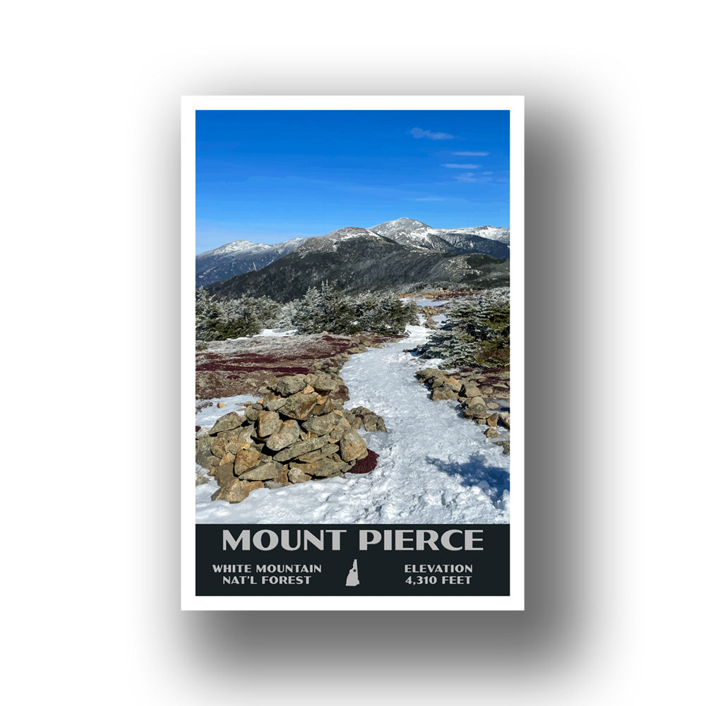 Mount Pierce Poster-WPA (Winter Summit View) (New Hampshire State)