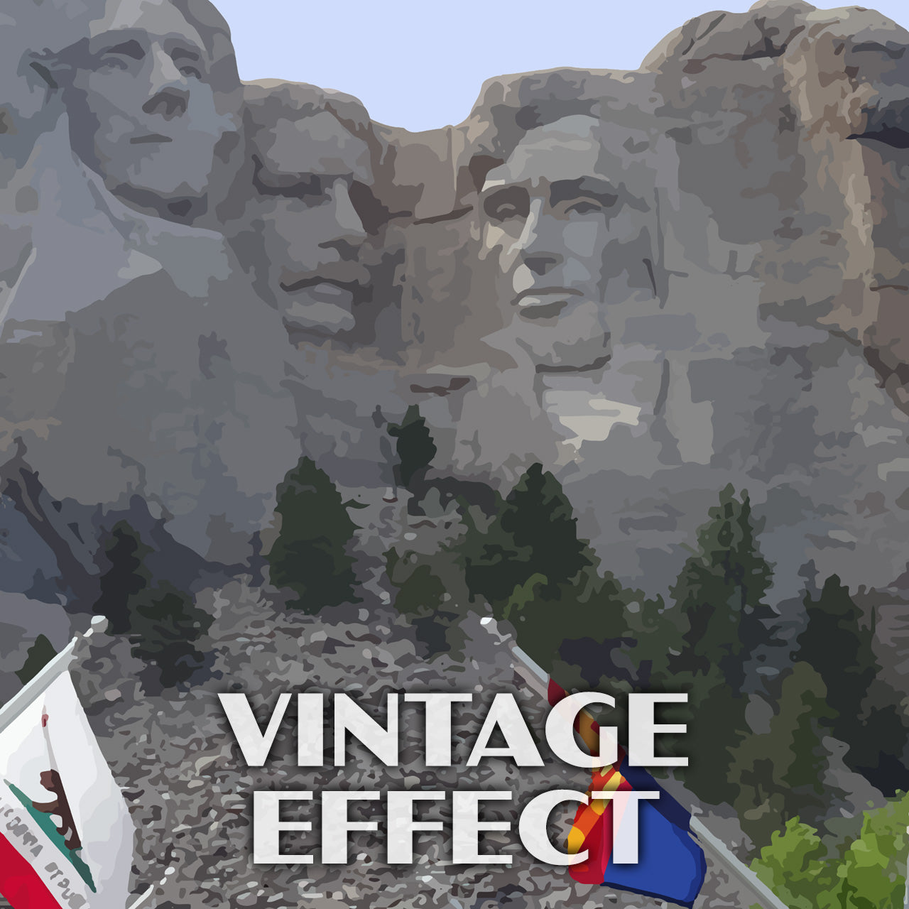 Mount Rushmore National Memorial Poster-WPA (Mount Rushmore)