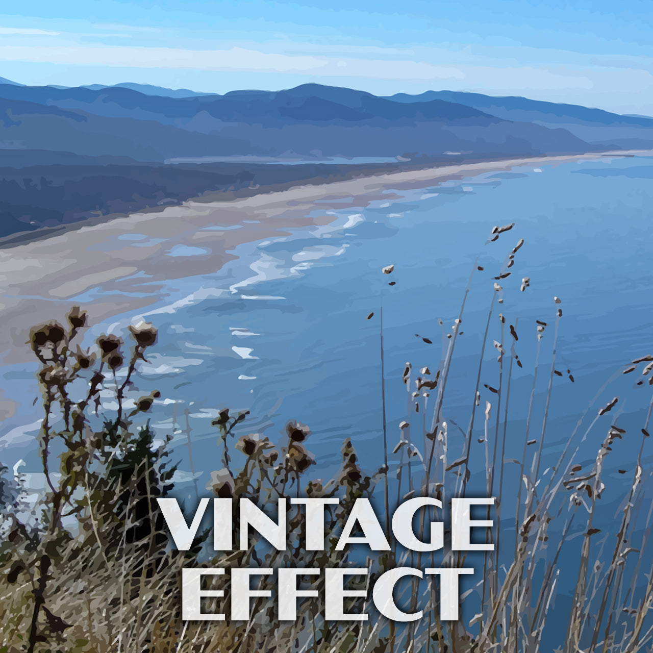 Oswald West State Park Poster-WPA (Manzanita Bay)