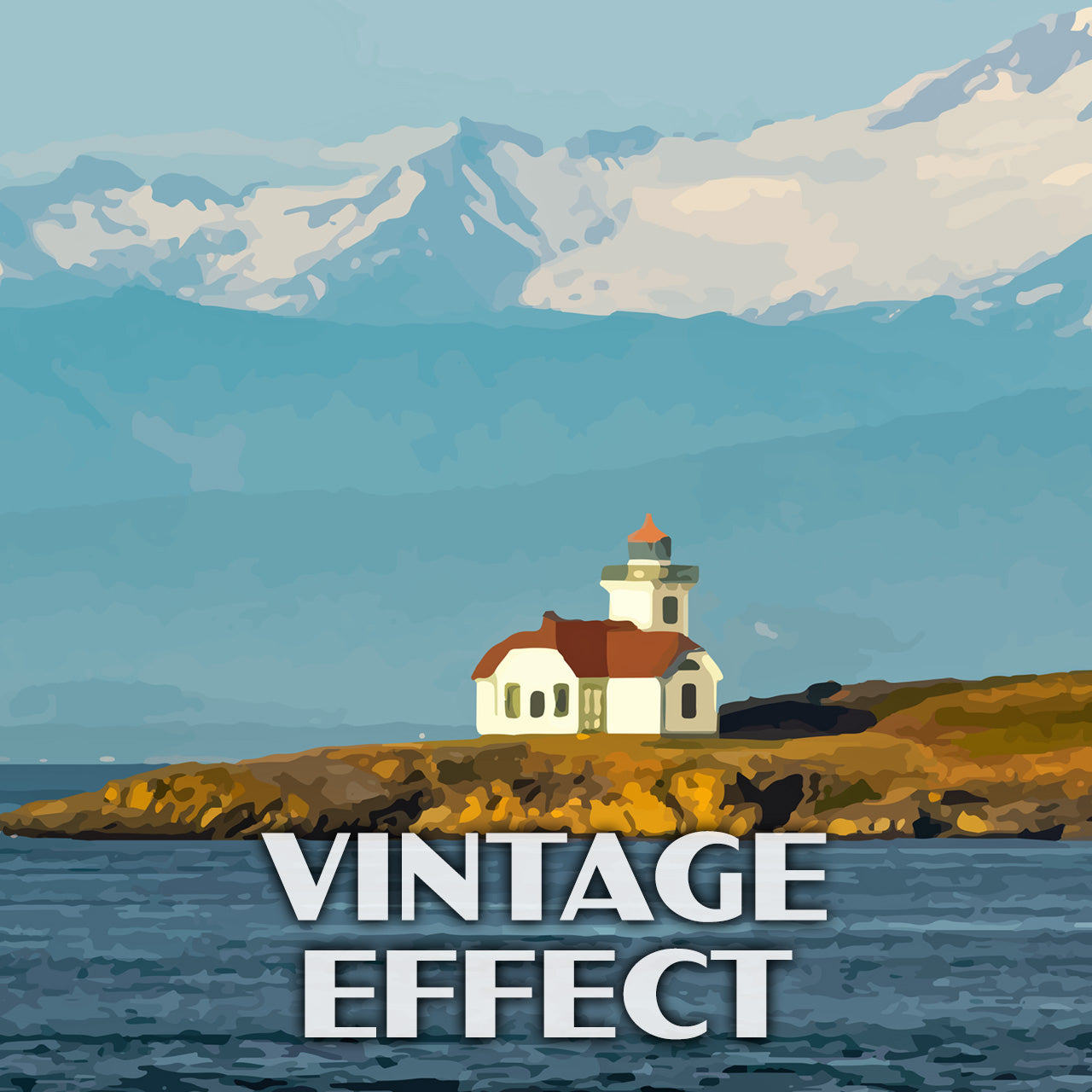 Patos Island State Park Poster-WPA (Lighthouse)