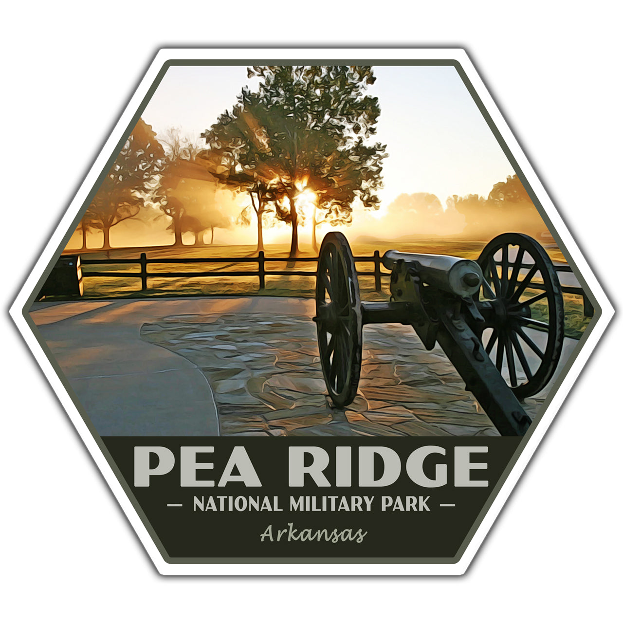 Pea Ridge national military park sticker
