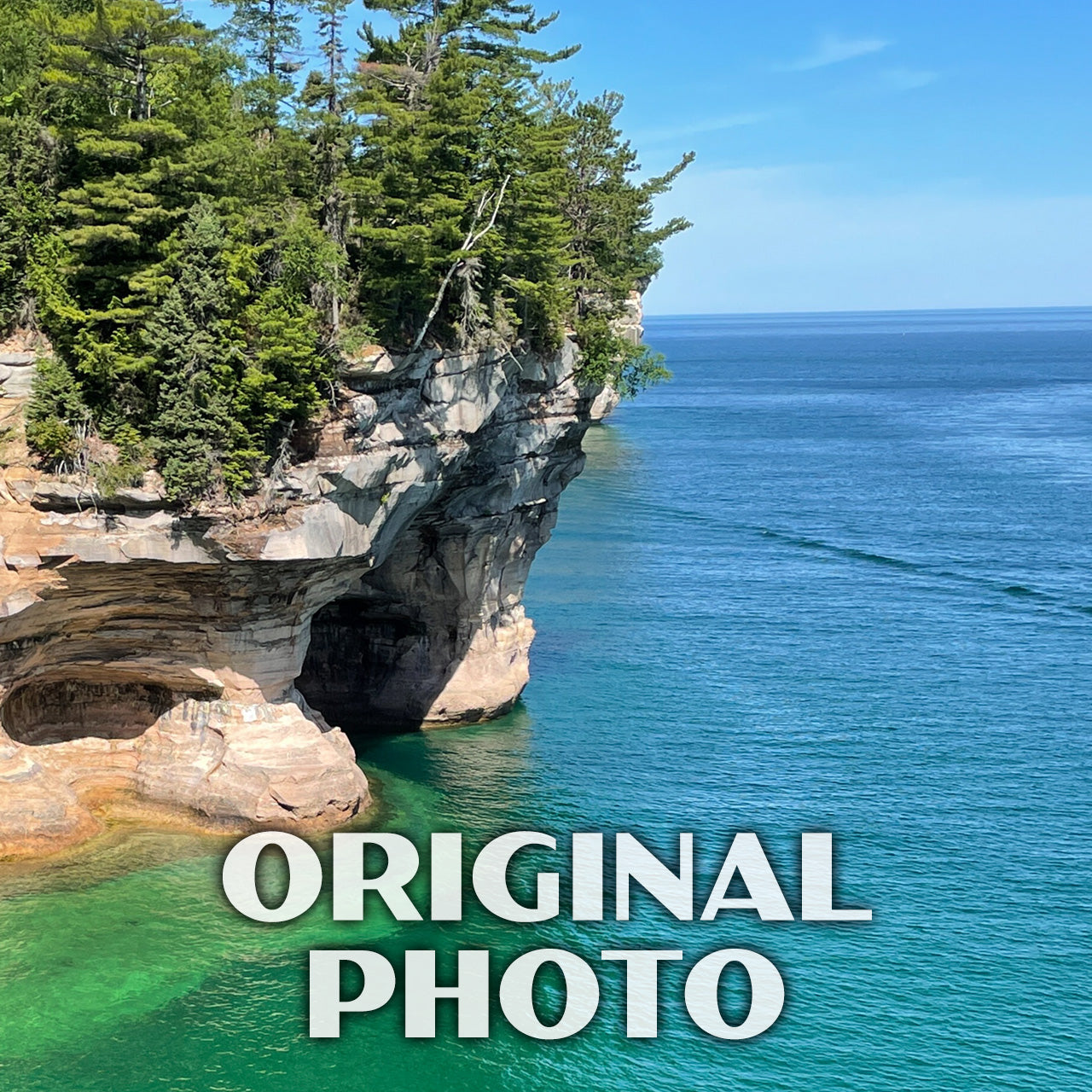 Pictured Rocks National Lakeshore Poster-WPA (Mosquito Trail)
