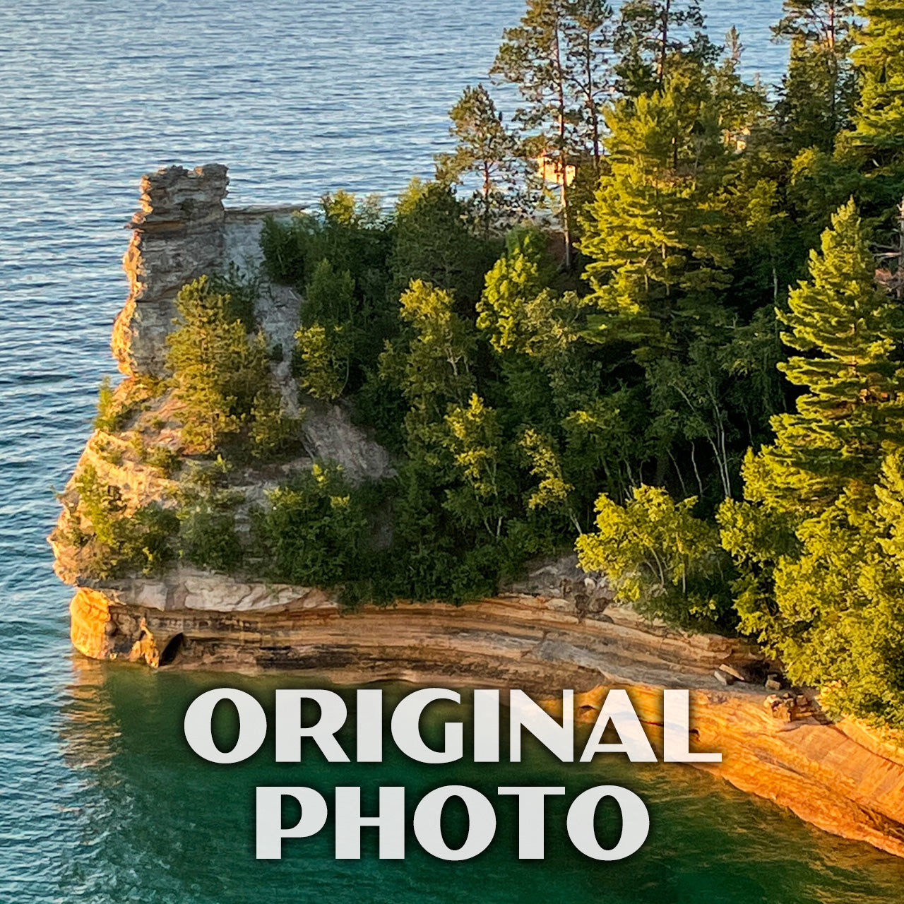 Pictured Rocks National Lakeshore Poster-WPA (Miners Castle)