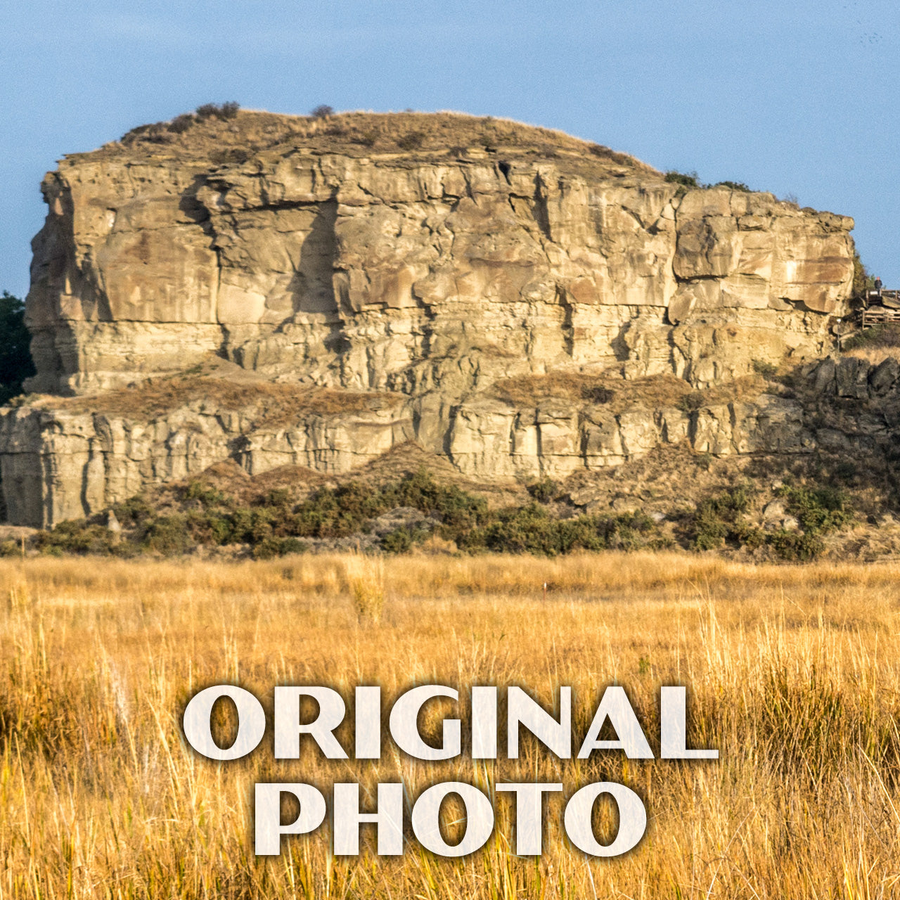 Pompeys Pillar National Monument Poster-WPA (Pillar View)