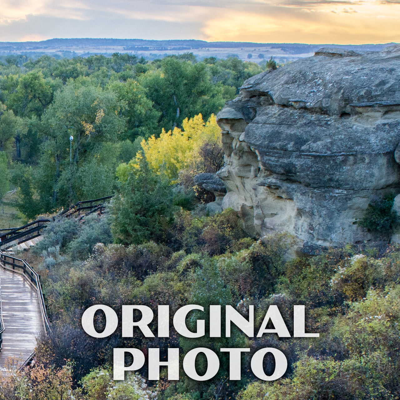 Pompeys Pillar National Monument Poster-WPA (Walkway)