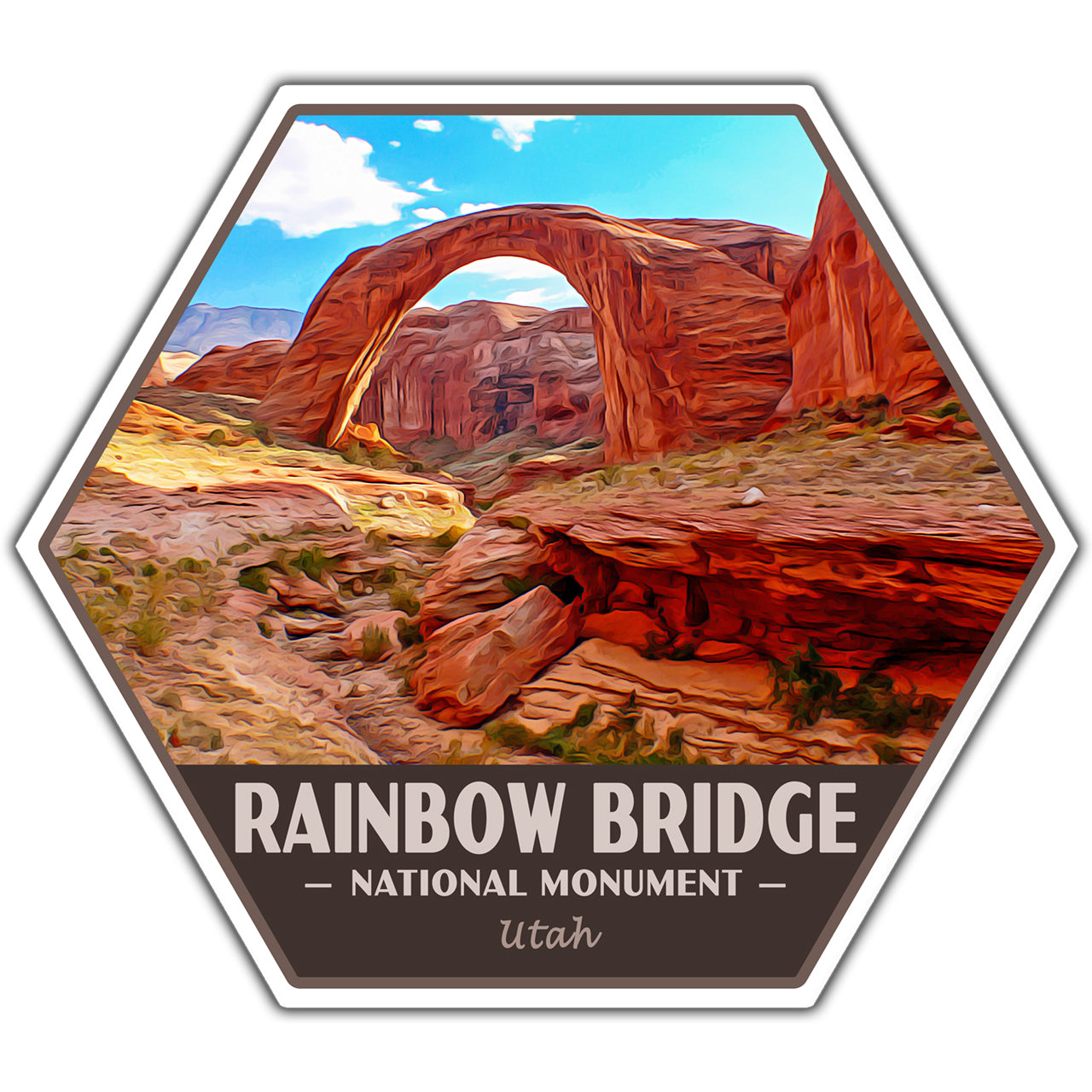 Rainbow Bridge national monument sticker