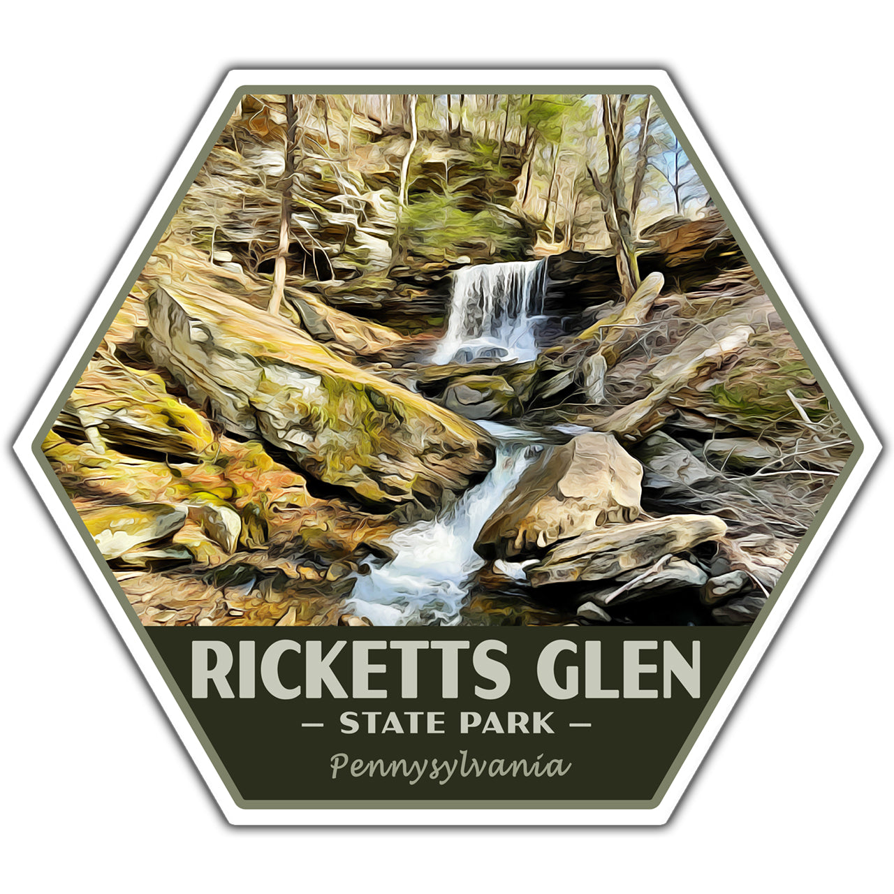Ricketts Glen state park sticker