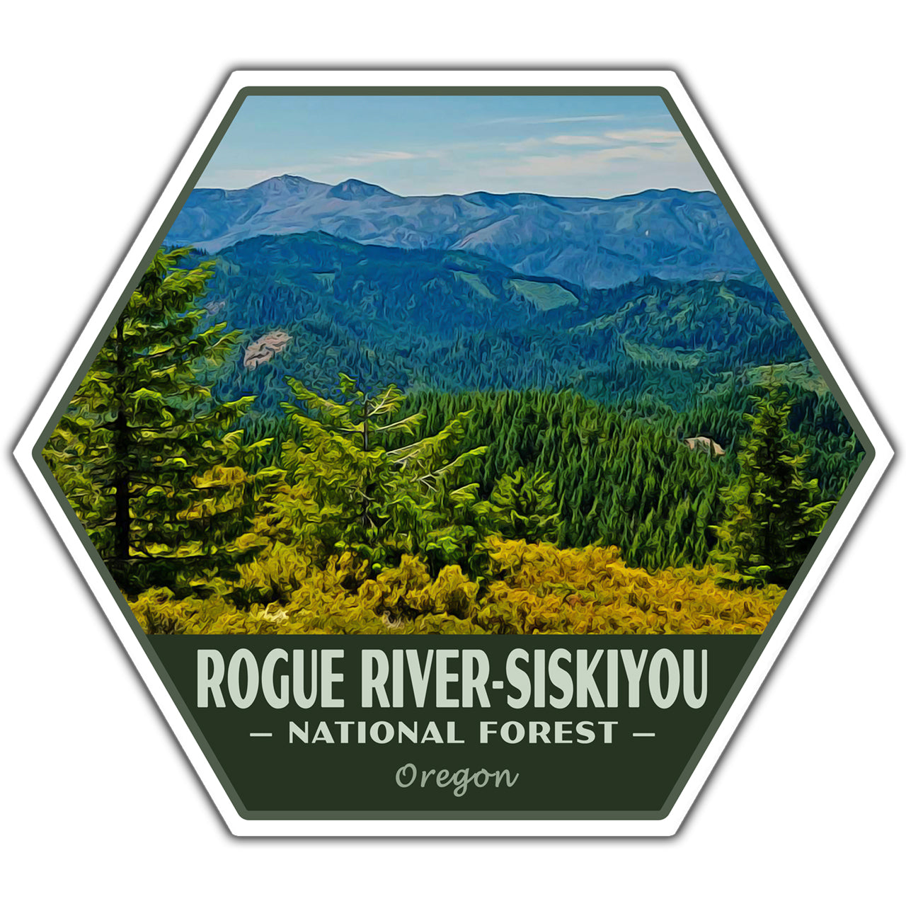Rogue River-Siskiyou national forest sticker