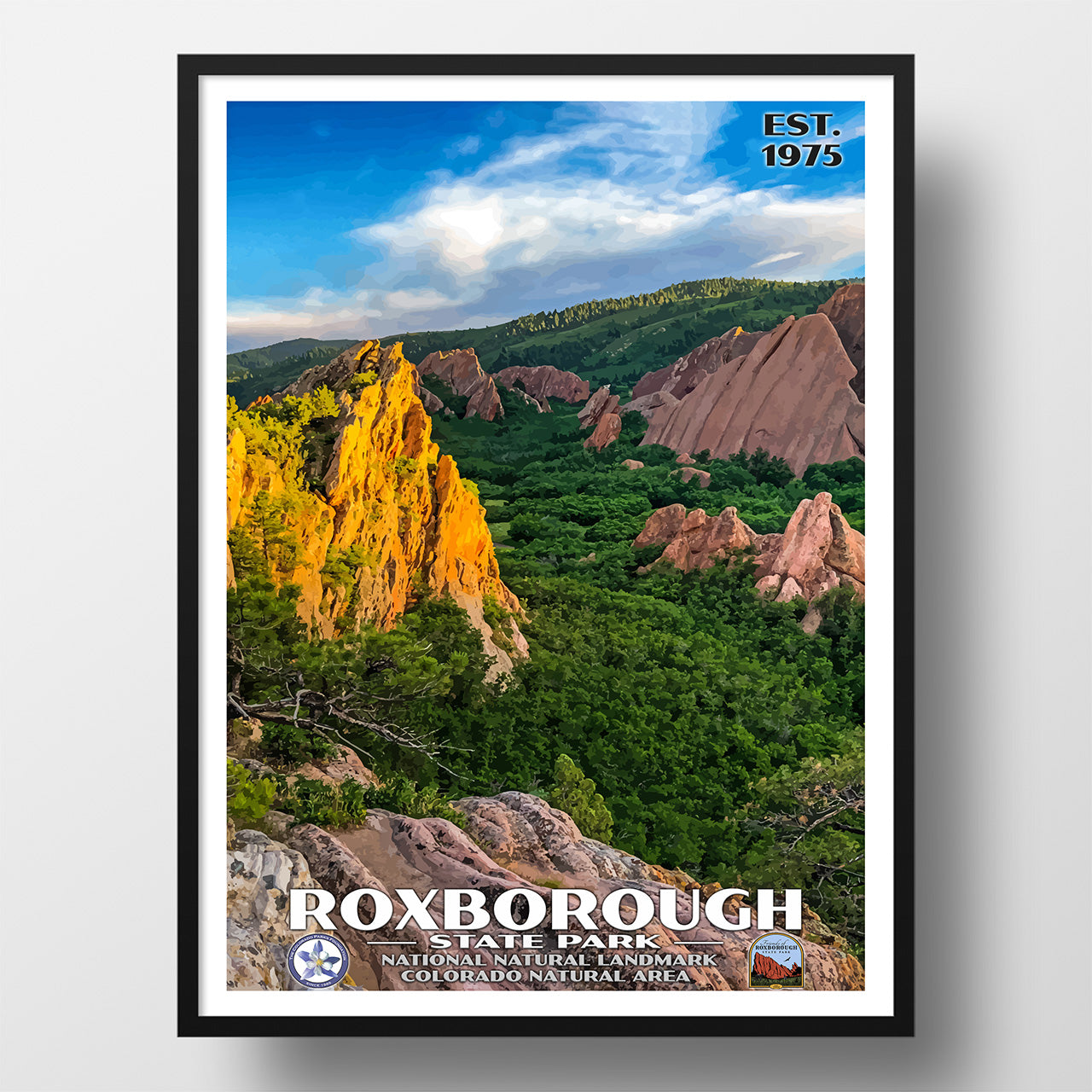 Roxborough State Park Poster - WPA (Lyons Spotlight) - CPF / FORSP