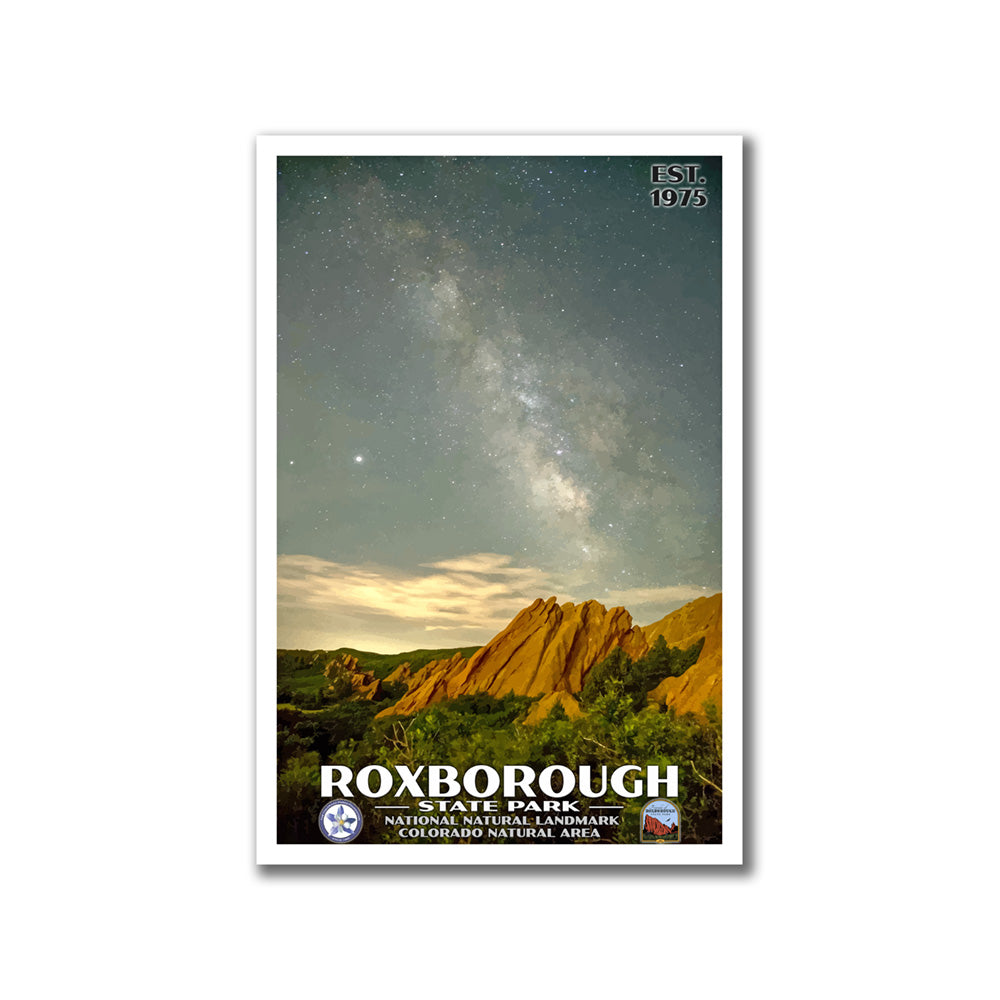 Roxborough State Park Poster - WPA (Starry Night) - CPF / FORSP