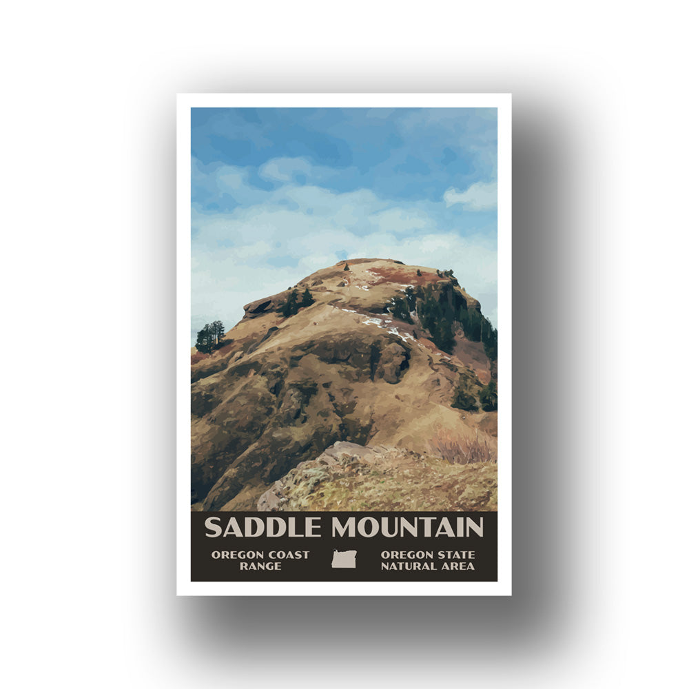 Saddle Mountain Poster-WPA (Summit) (Oregon State)