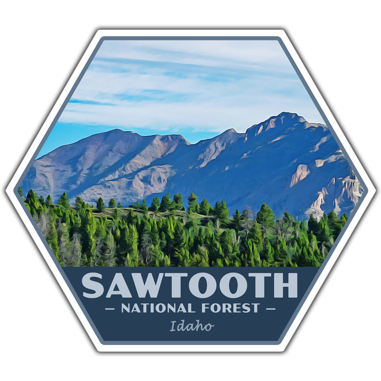 Sawtooth national forest sticker