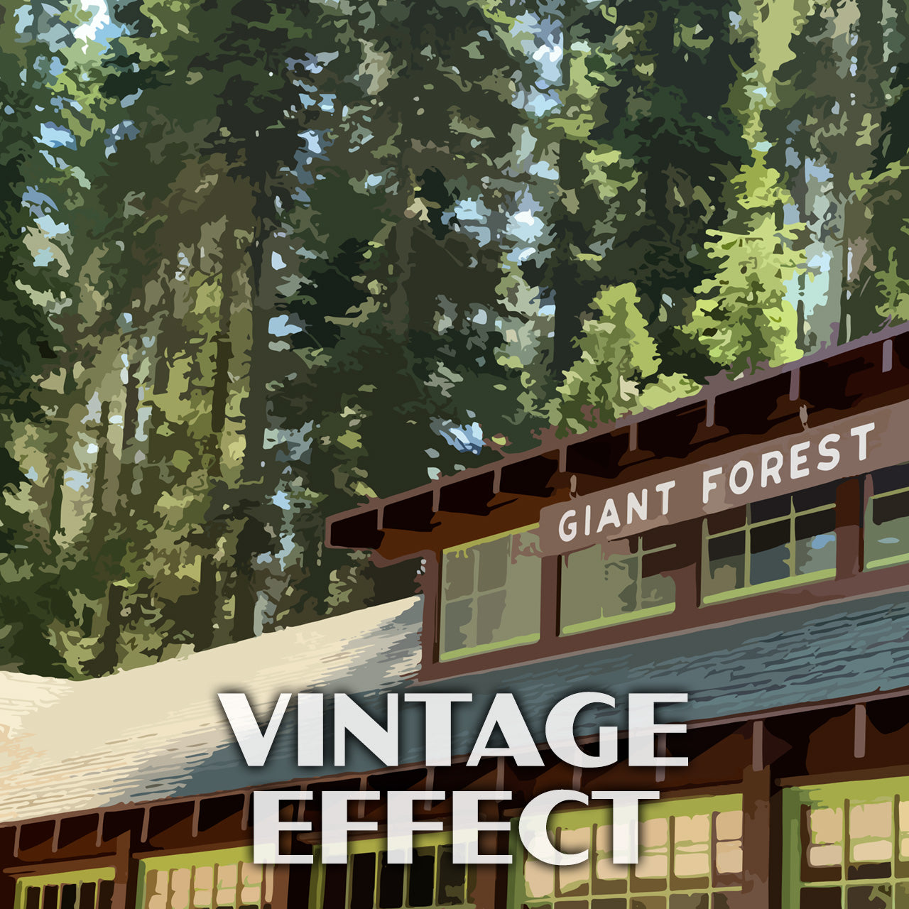 Sequoia National Park Poster-WPA (Giant Forest Museum)
