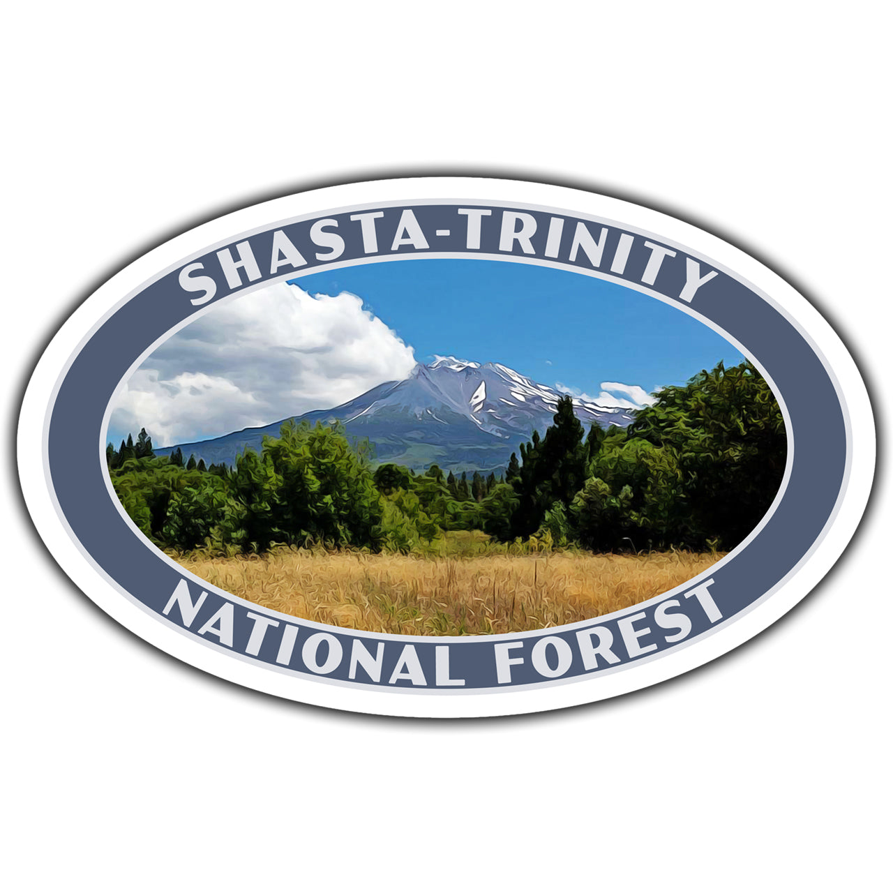 Shasta-Trinity national forest sticker