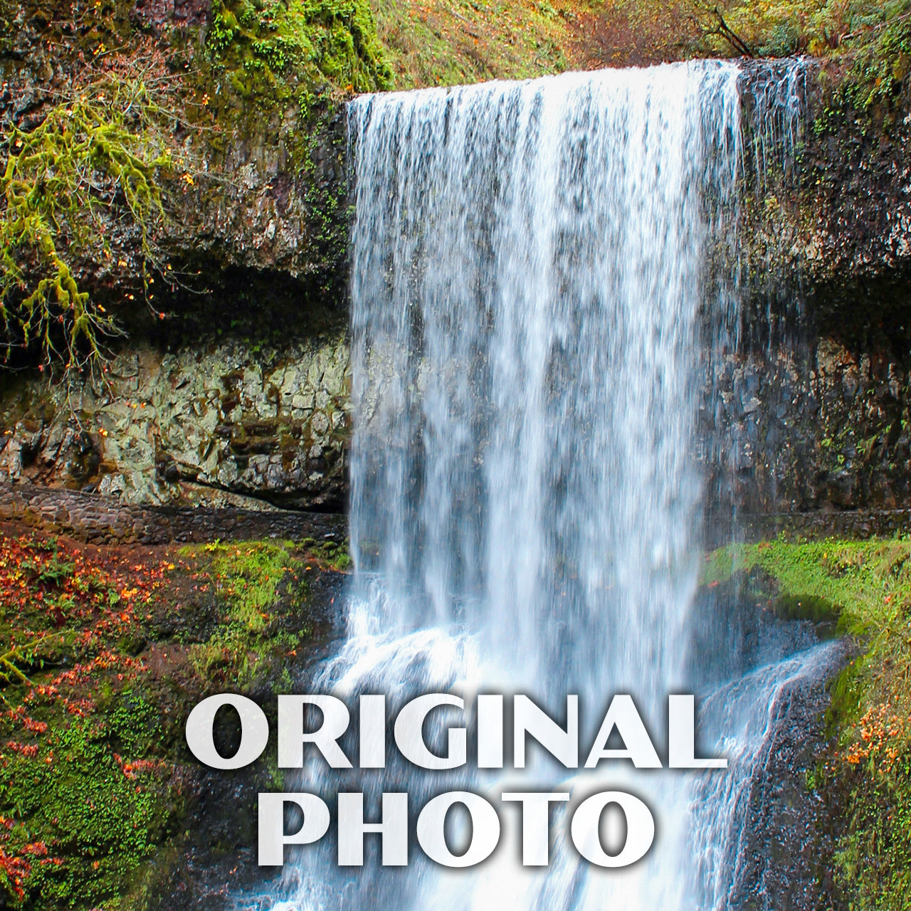 Silver Falls State Park Poster-WPA (Lower South Falls)