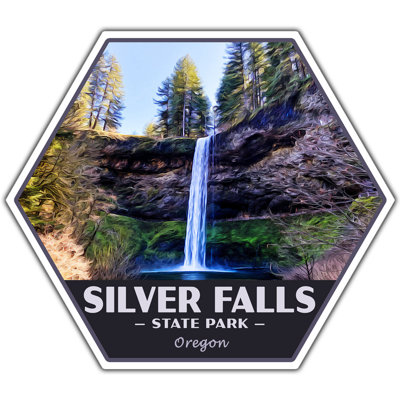 Silver Falls state park sticker