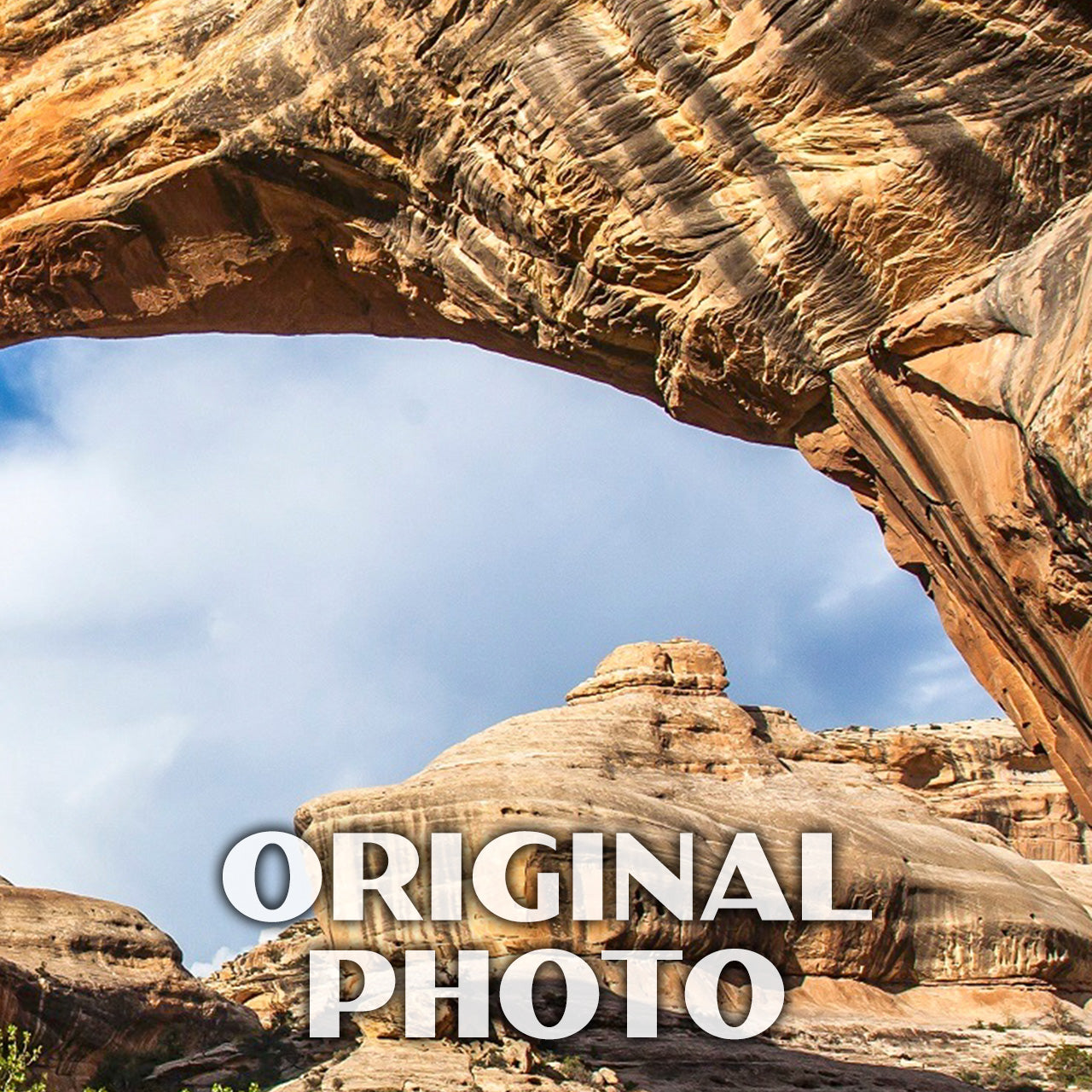 Natural Bridges National Monument Poster-WPA (Sipapu Bridge)