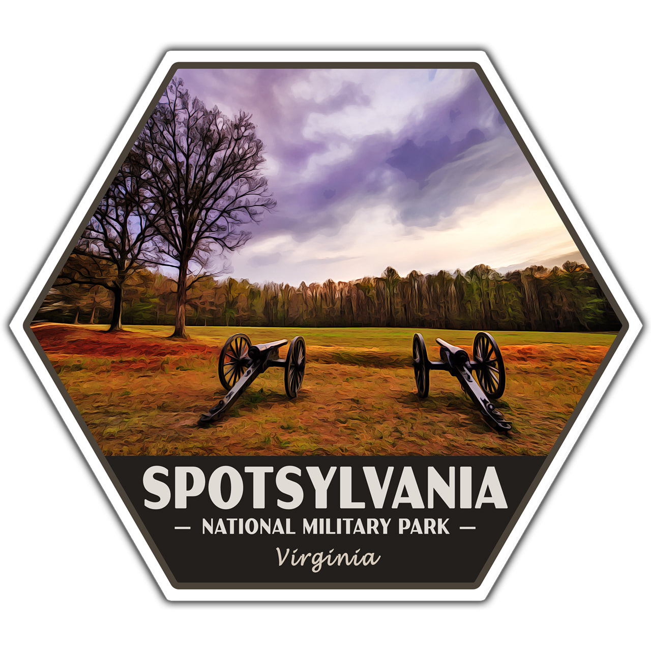 Spotsylvania national military park sticker