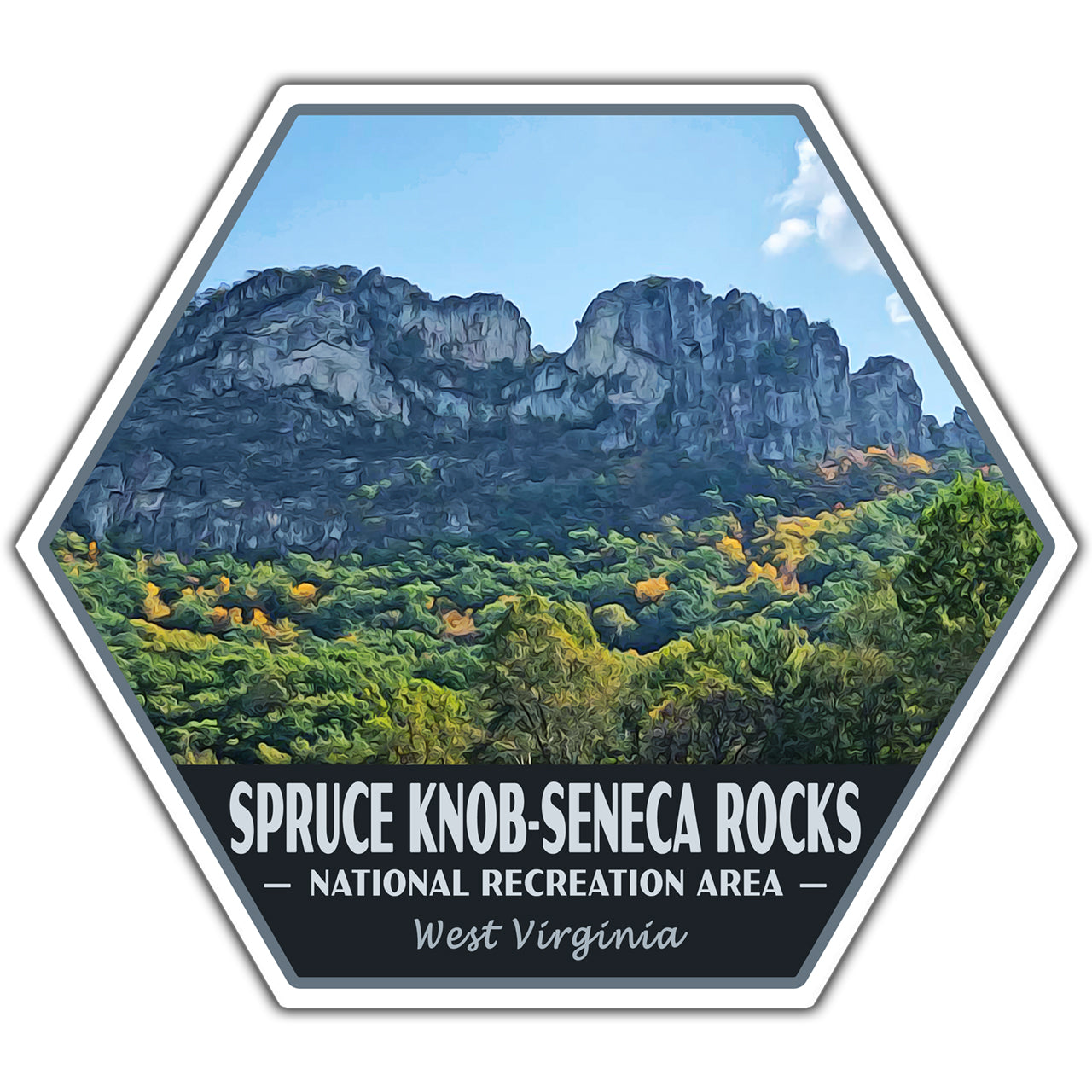 Spruce Knob-Seneca Rocks national recreation area sticker