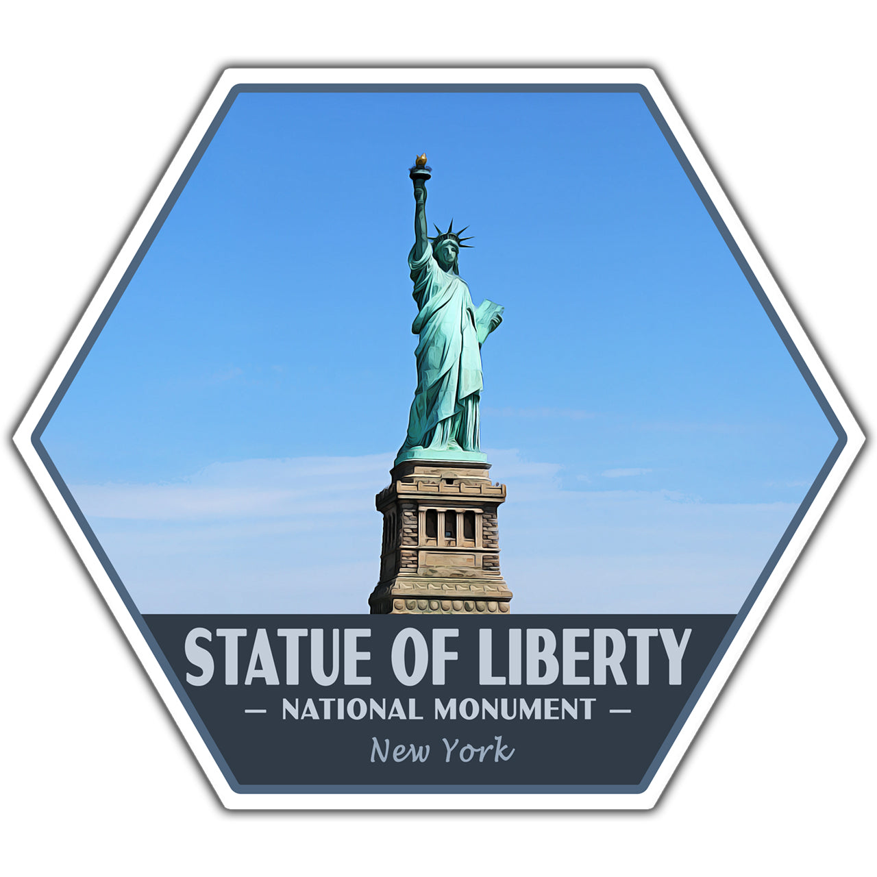 Statue of Liberty national monument sticker