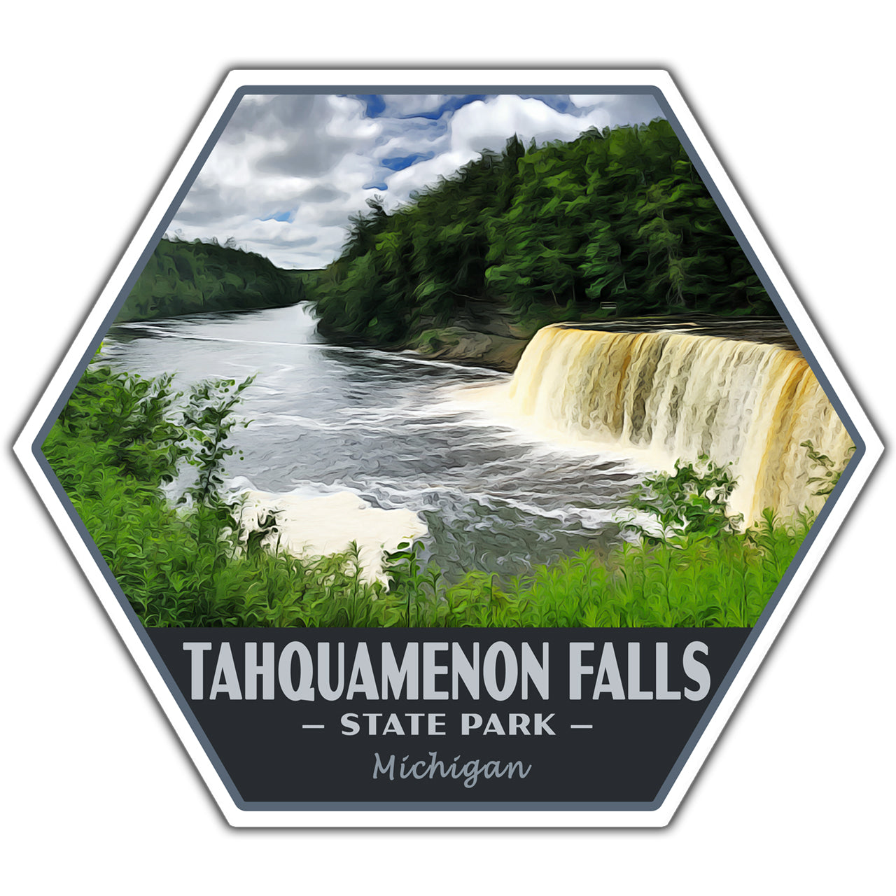 Tahquamenon Falls state park sticker