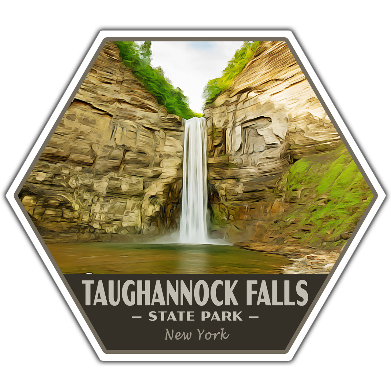 Taughannock fall state park sticker
