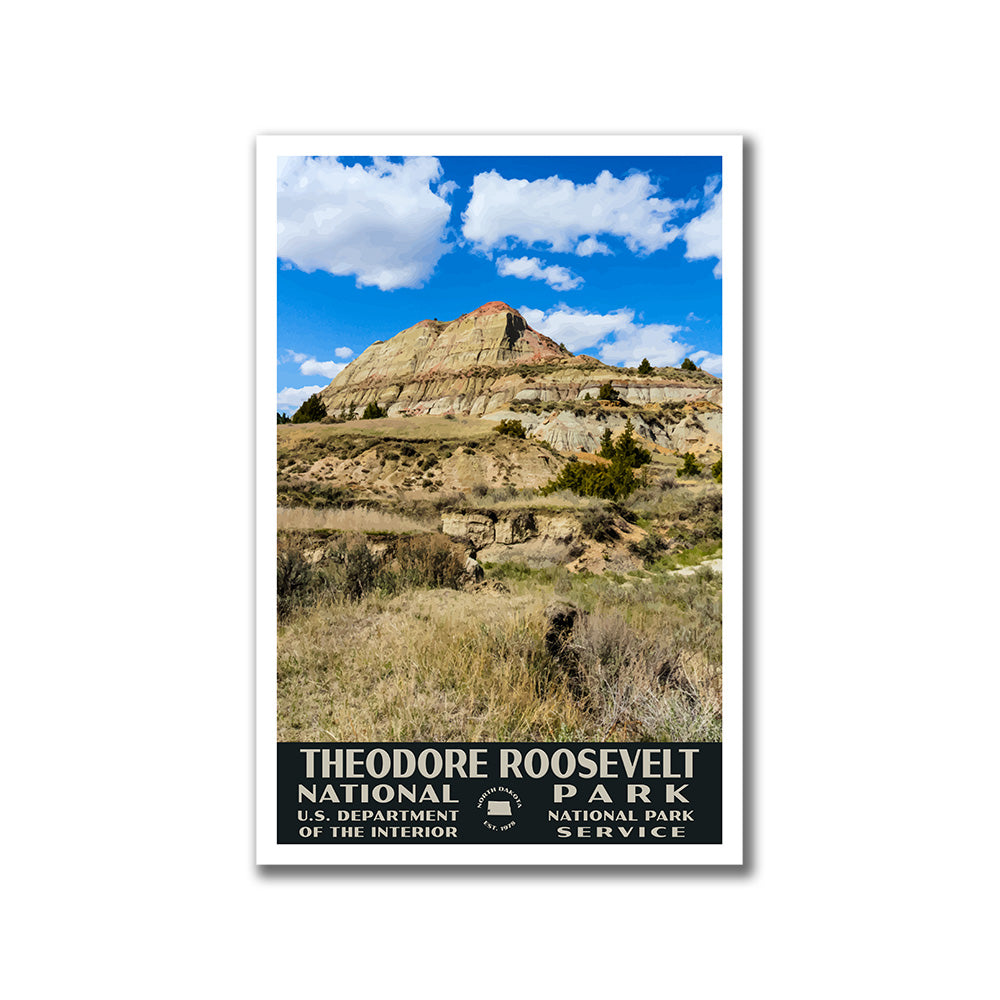 Theodore Roosevelt National Park Poster-WPA (Mesa View)