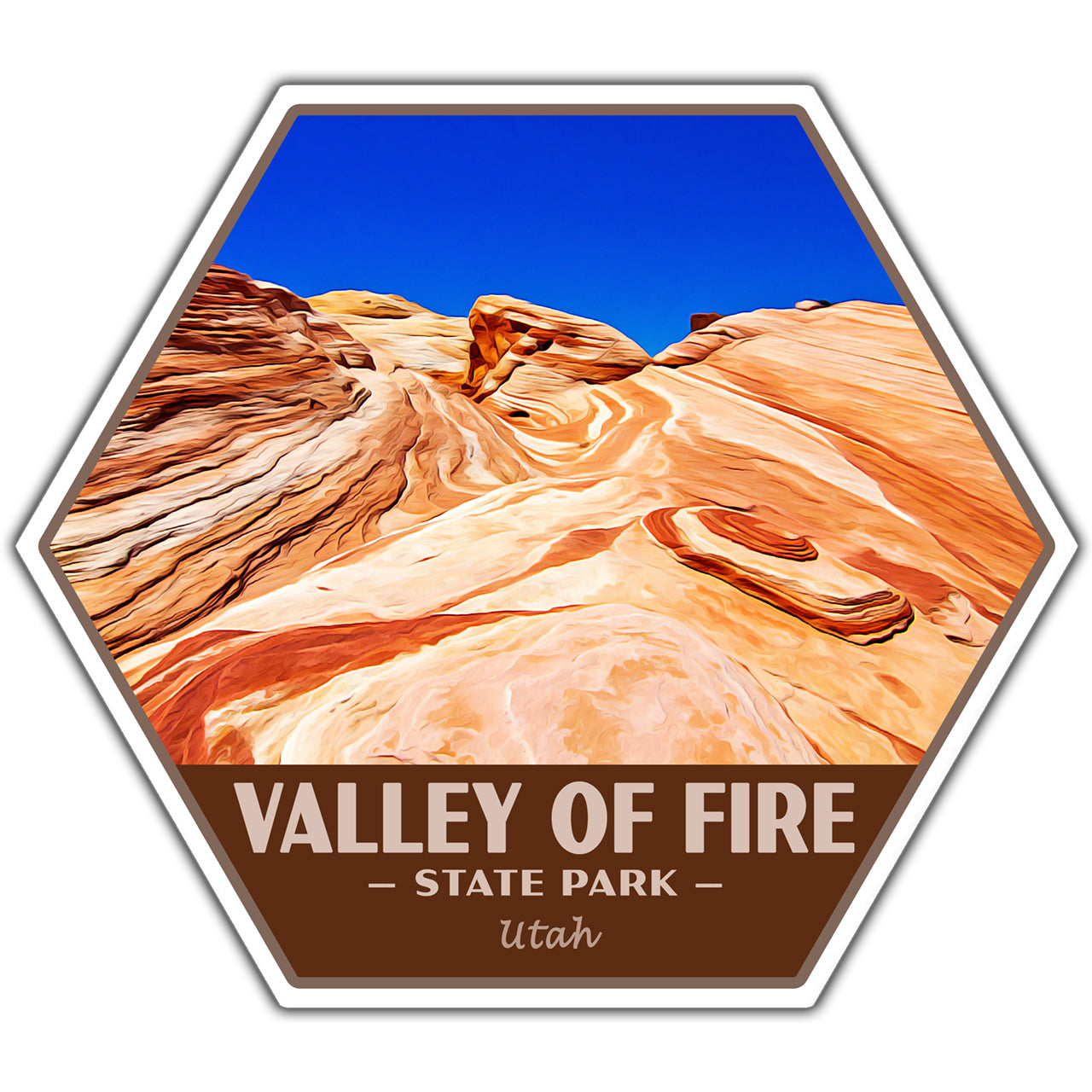 Valley of Fire state park sticker