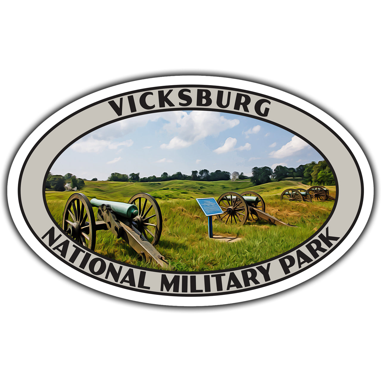 Vicksburg national military park sticker