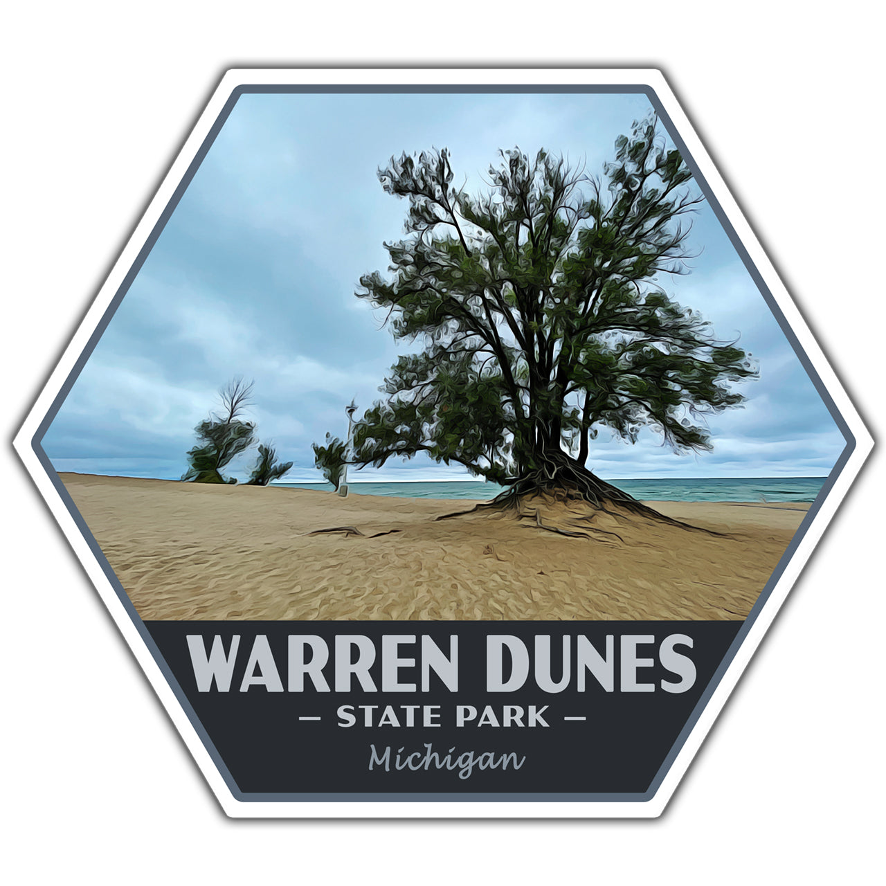 Warren Dunes state park sticker