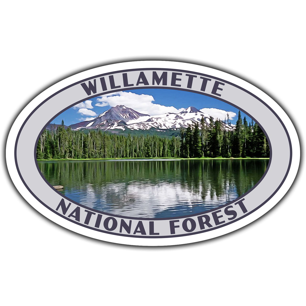 Willamette national forest sticker