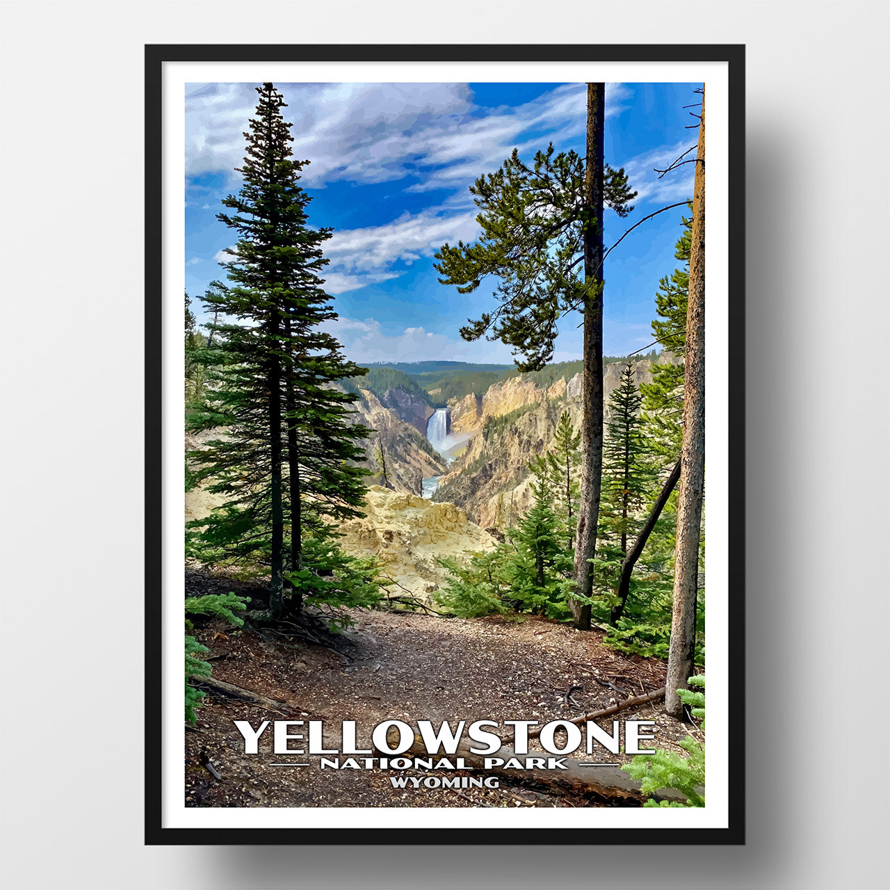 Yellowstone National Park Poster-WPA (Artist Point)