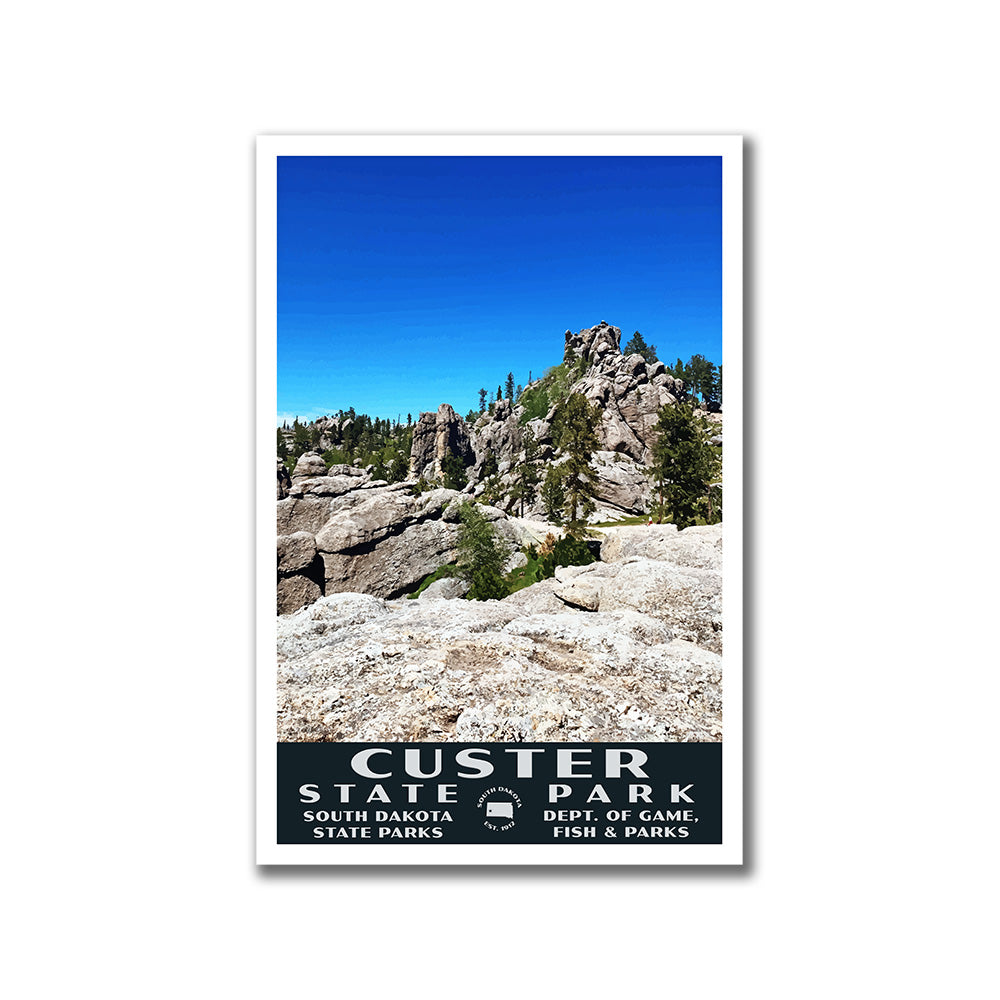 Custer State Park Poster-WPA (Needles)