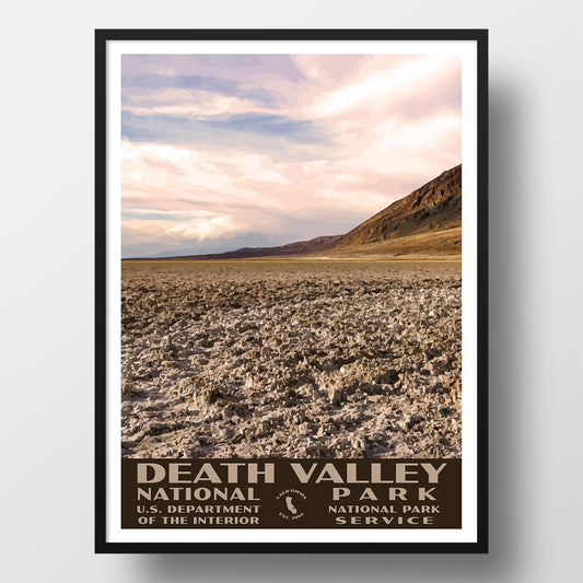 Death Valley National Park Poster Badwater