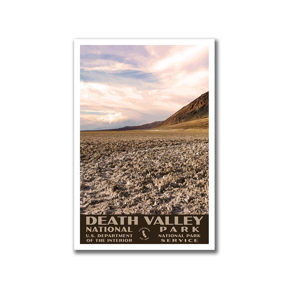 Death Valley National Park Poster Badwater