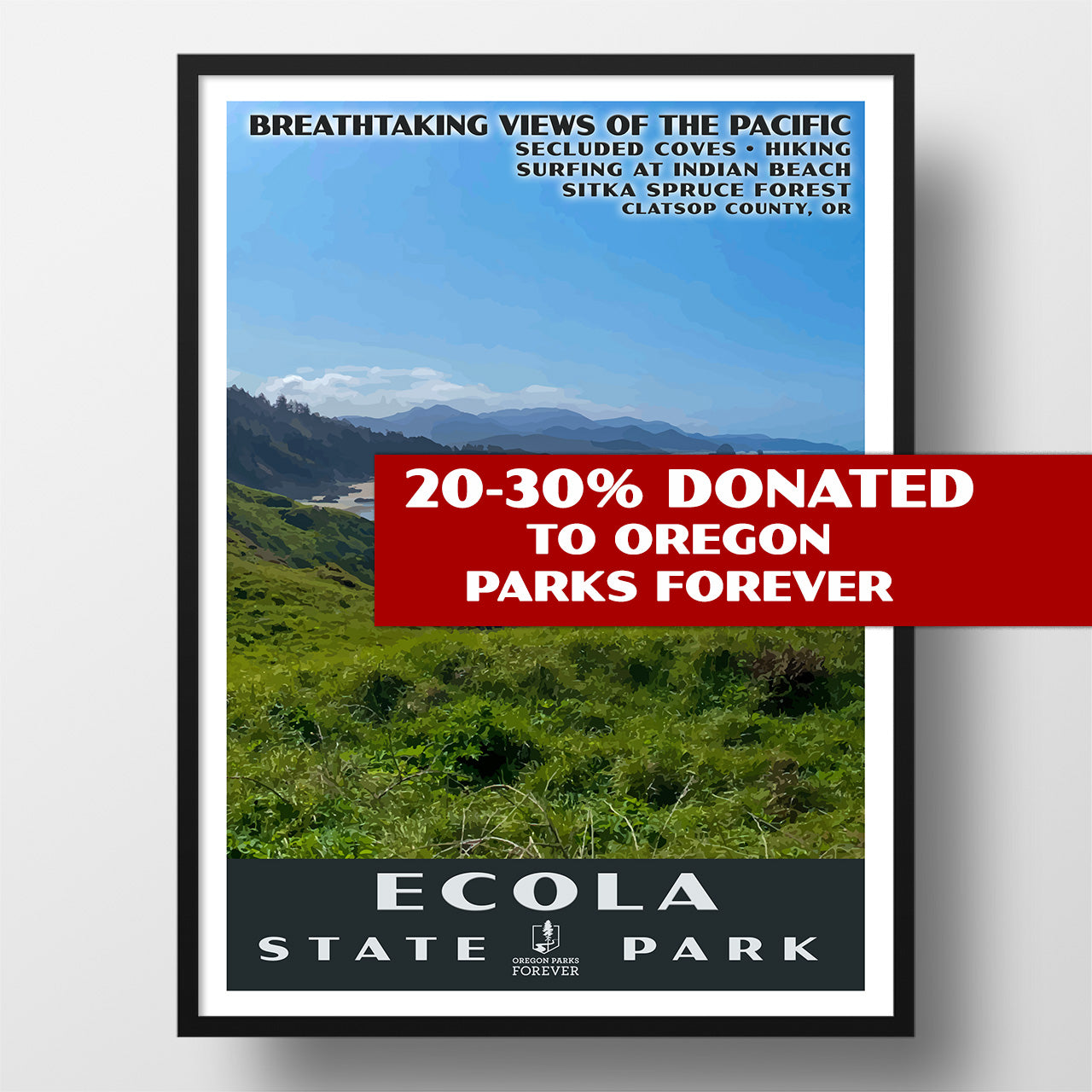 Ecola State Park poster