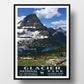 Glacier National Park Poster Hidden Lake