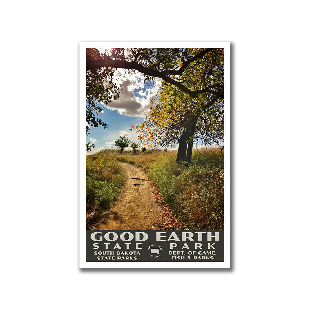 Good Earth State Park Poster-WPA (Walkway)