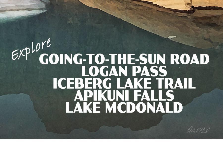 Glacier National Park Poster-Grinnell Glacier