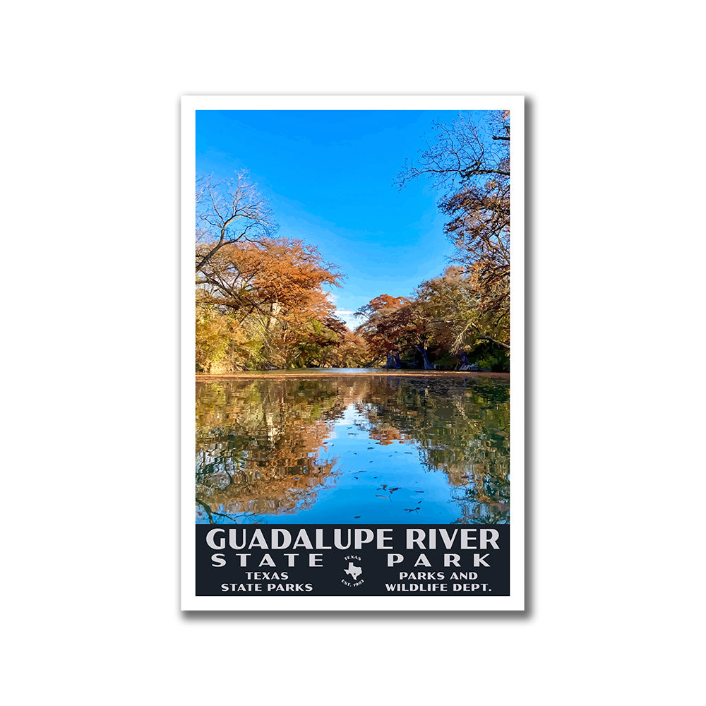 Guadalupe River State Park Poster-WPA (Guadalupe River)