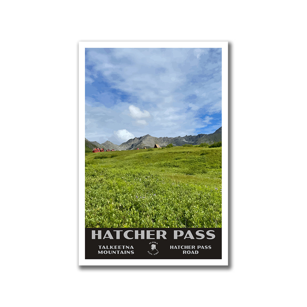 Hatcher Pass Poster-WPA (Hatcher Pass) (Alaska State)