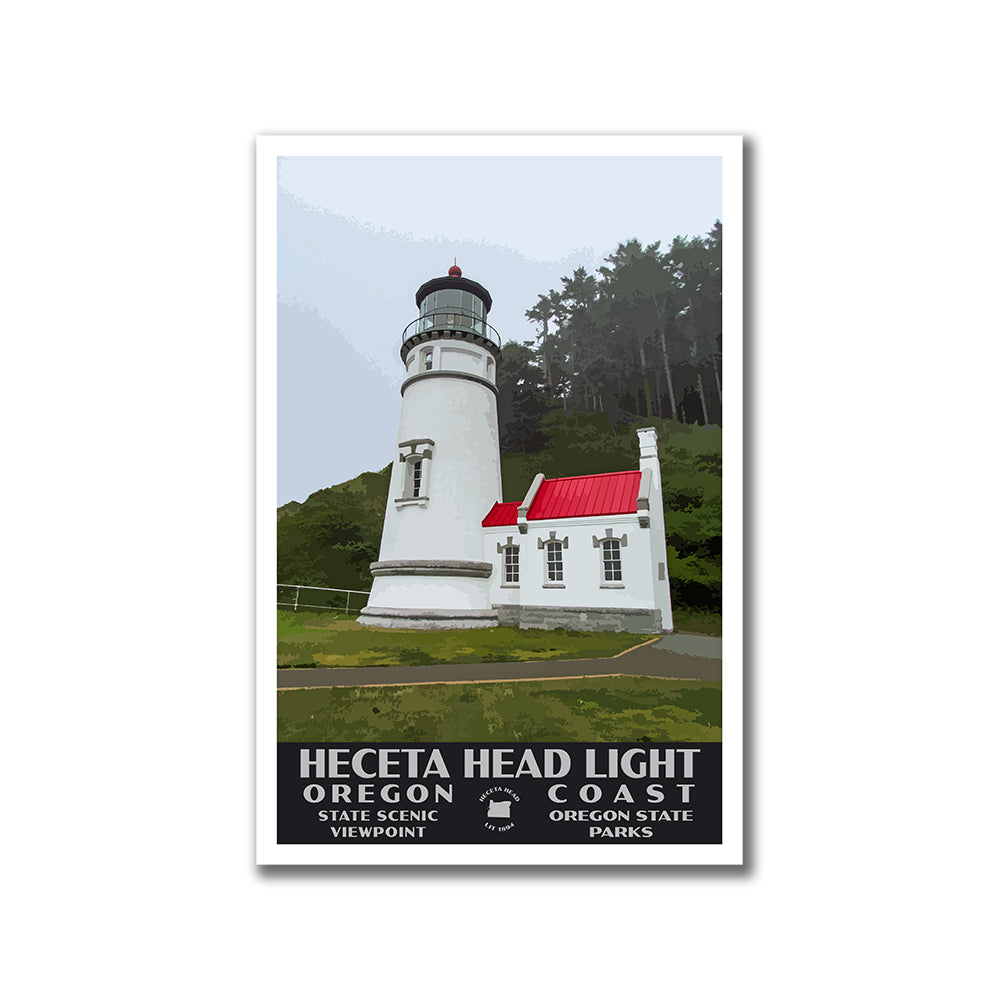 Haceta Head Lighhouse Poster
