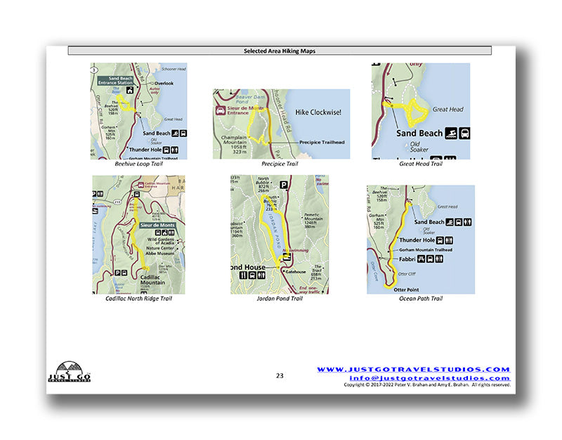 Acadia National Park Itinerary (Digital Download)