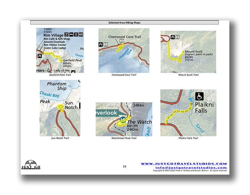 Crater Lake National Park Itinerary (Digital Download)